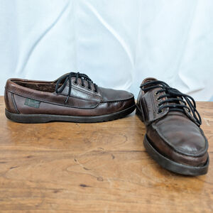 Eastland Vintage Camp Style Leather Moc Shoes Size 10